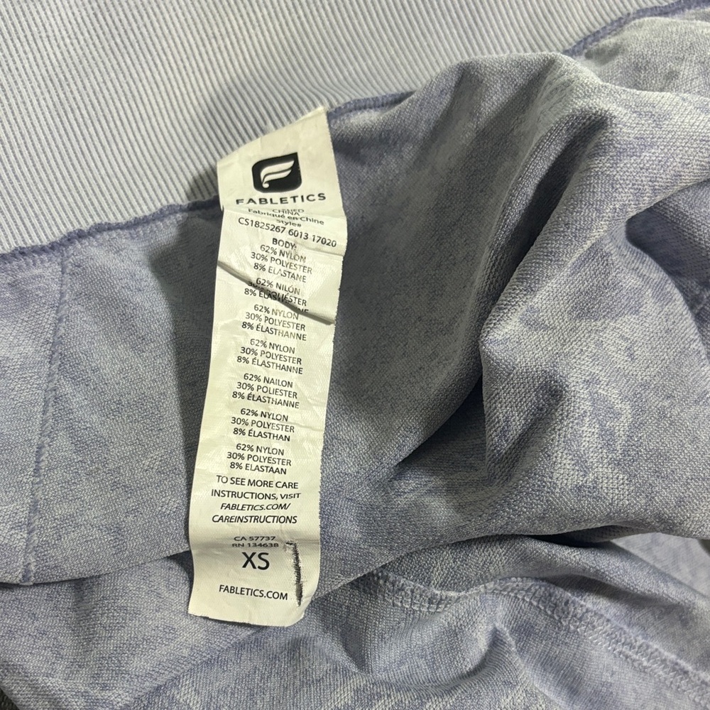 Fabletics Heathered Blue Top XS